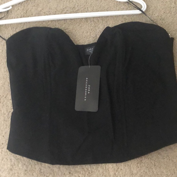Zara sweetheart neckline corset top with zip - Picture 2 of 2